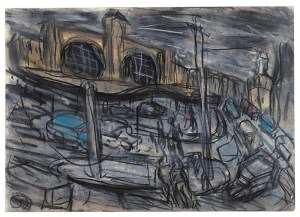 Kings Cross on a Stormy Day Kossof